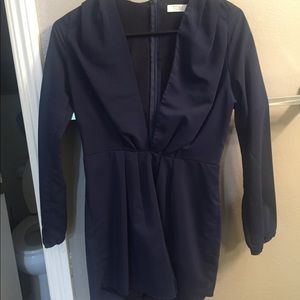 Deep V Neck Short Romper